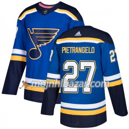 Dresovi St. Louis Blues Alex Pietrangelo 27 Adidas 2017-2018 Plava Authentic - Muške Dresovi St. Louis Blues Alex Pietrangelo 27 Adidas 2017-2018 Plava Authentic - Muške
